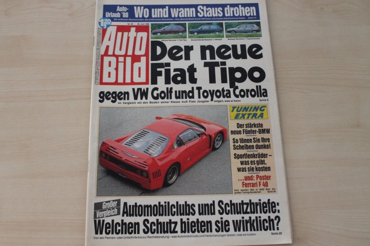 Deckblatt Auto Bild (25/1988)